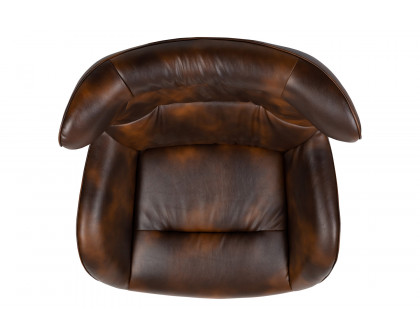 BLNK™ Rally LeatherSoft Swivel Wing Chair - Bomber Jacket