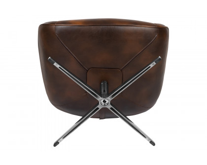 BLNK™ Rally LeatherSoft Swivel Wing Chair - Bomber Jacket