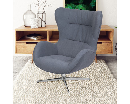 BLNK Rally Fabric Swivel Wing Chair