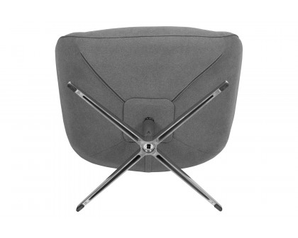 BLNK™ Rally Fabric Swivel Wing Chair - Gray