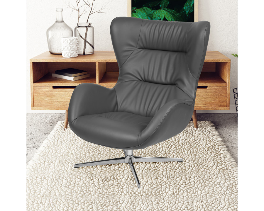 BLNK Rally LeatherSoft Swivel Wing Chair