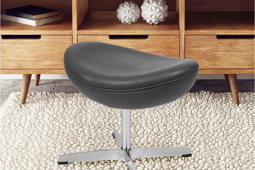 BLNK™ Rally LeatherSoft Saddle Wing Ottoman - Gray