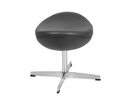 BLNK™ Rally LeatherSoft Saddle Wing Ottoman - Gray