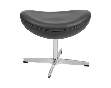 BLNK™ Rally LeatherSoft Saddle Wing Ottoman - Gray