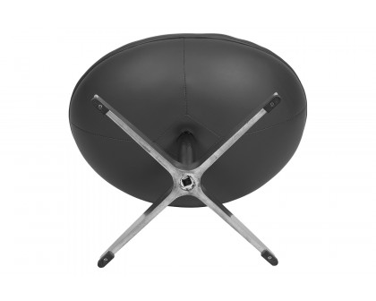 BLNK™ Rally LeatherSoft Saddle Wing Ottoman - Gray