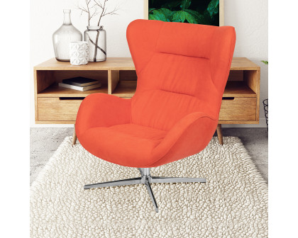 BLNK Rally Fabric Swivel Wing Chair