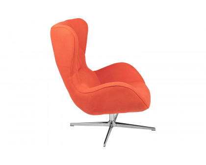 BLNK™ Rally Fabric Swivel Wing Chair - Orange