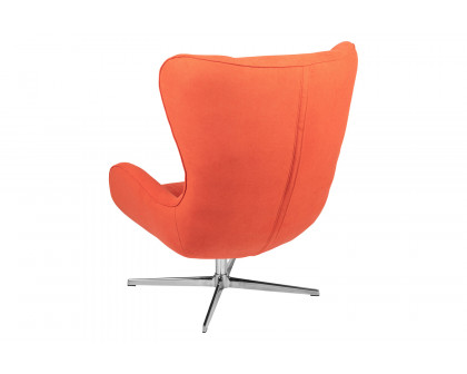 BLNK™ Rally Fabric Swivel Wing Chair - Orange