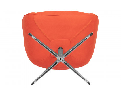 BLNK™ Rally Fabric Swivel Wing Chair - Orange