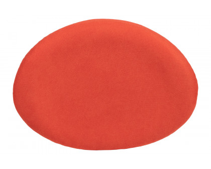 BLNK Rally Fabric Saddle Wing Ottoman - Orange