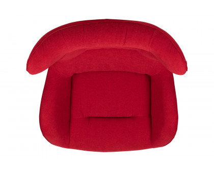 BLNK Rally Fabric Swivel Wing Chair - Red