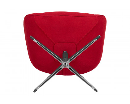 BLNK Rally Fabric Swivel Wing Chair - Red