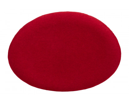 BLNK Rally Fabric Saddle Wing Ottoman - Red