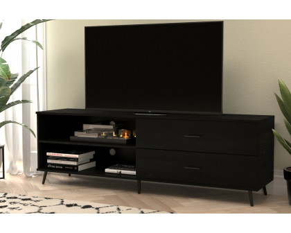 BLNK Nelson Mid Century Modern TV Stand for up to 60" TV's with Adjustable Shelf and Storage Drawers