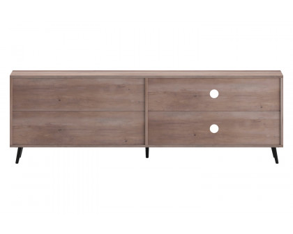 BLNK Nelson Mid Century Modern TV Stand for up to 60" TV's with Adjustable Shelf and Storage Drawers - Walnut