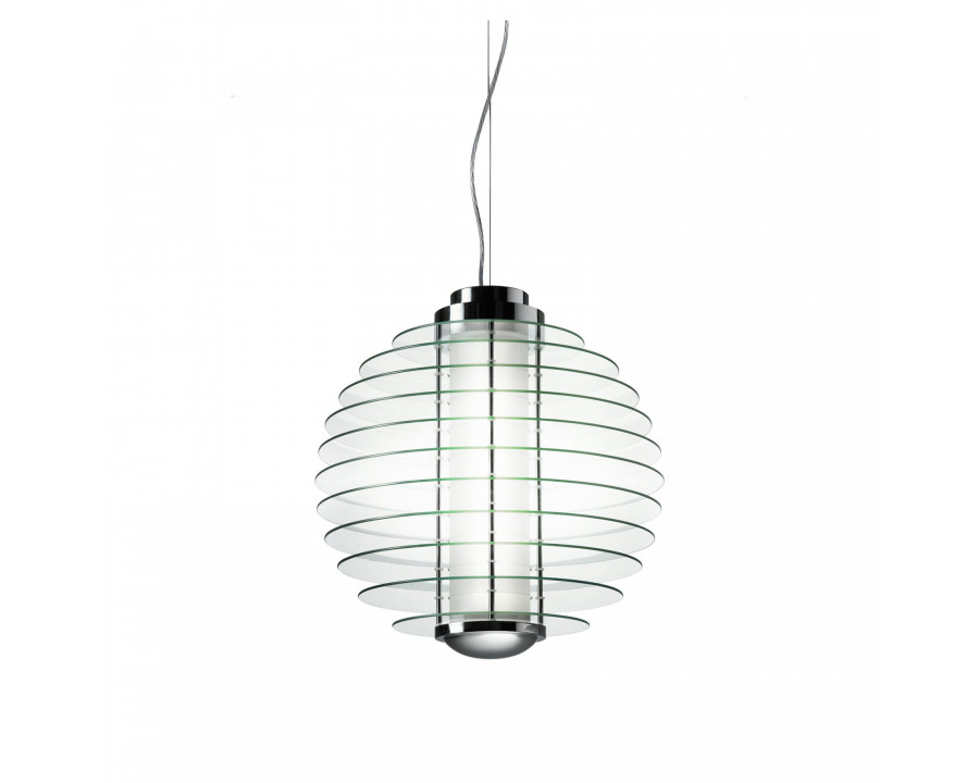 FontanaArte 0024 Medium Suspension Lamp - Transparent, Glass/Metal