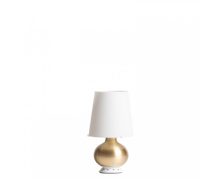 FontanaArte Fontana Small Table Lamp - Brass/White, Glass/Metal