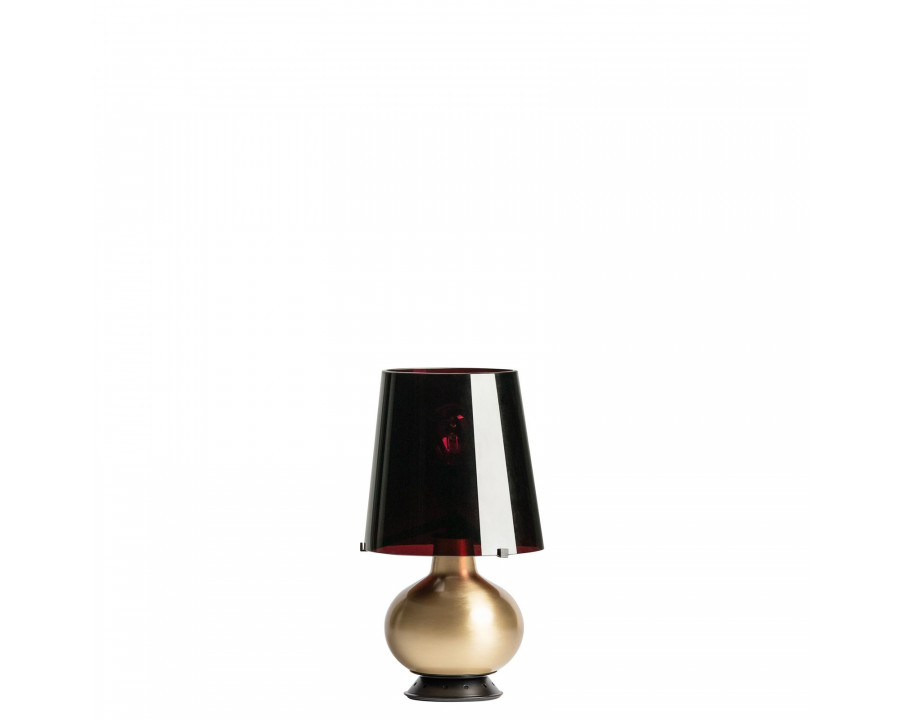 FontanaArte Fontana Small Table Lamp - Brass/Black, Painted Metal/Metal