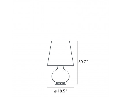 FontanaArte Fontana Large Table Lamp - White, Glass