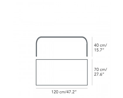 FontanaArte Tavolino Curvo Medium Coffee Table - Transparent, Glass