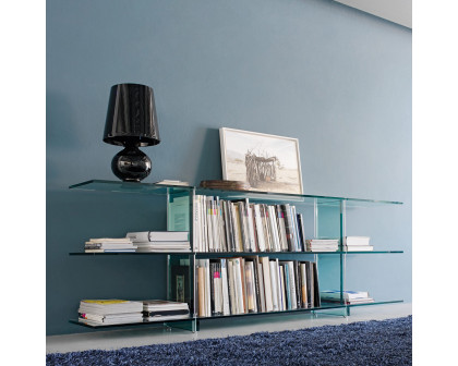 FontanaArte - Teso Console Table in Transparent, Glass/Metal