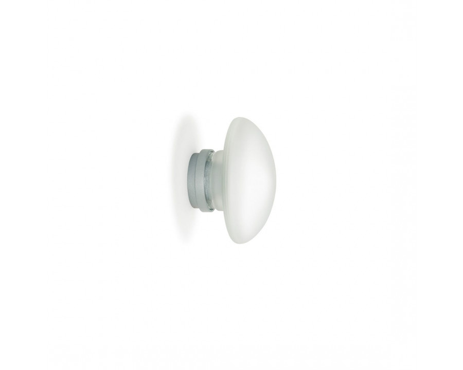 FontanaArte Sillaba Small Wall/Ceiling Lamp - White, Glass/Galvanized Metal