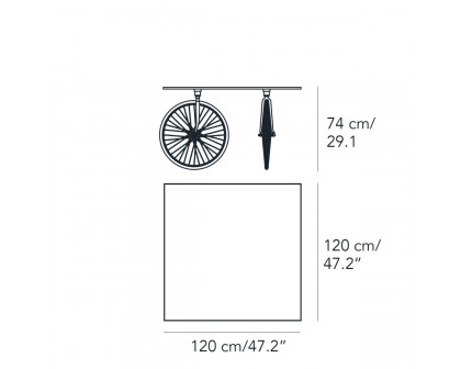 FontanaArte - Tour Coffee Table in Transparent/Chrome, Glass/Metal