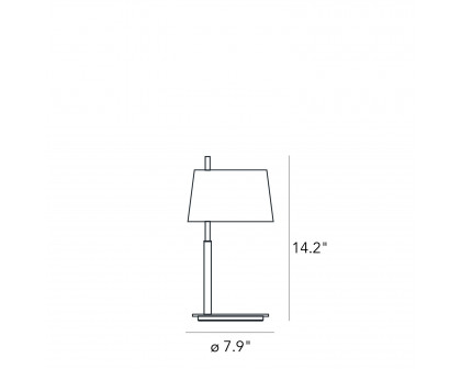 FontanaArte Passion Small Table Lamp - Chrome, Glass/Metal