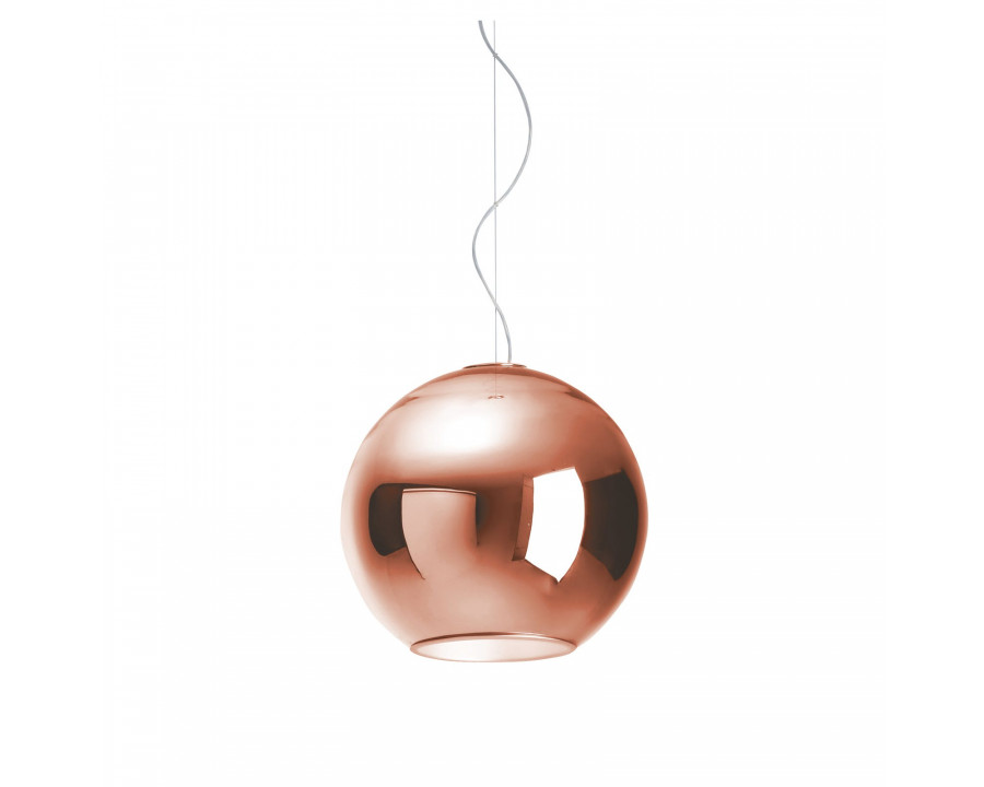 FontanaArte Globo Di Luce Large Suspension Lamp - Copper, Glass/Metal