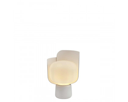 FontanaArte Blom Table Lamp - White, Polymer/Aluminum