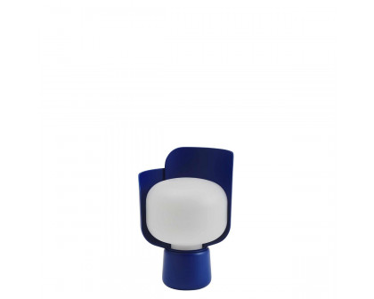 FontanaArte Blom Table Lamp - Blue, Polymer/Aluminum