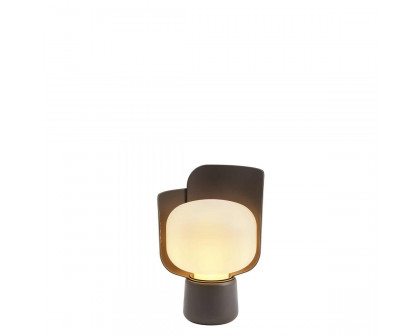 FontanaArte Blom Table Lamp - Dark Gray, Polymer/Aluminum