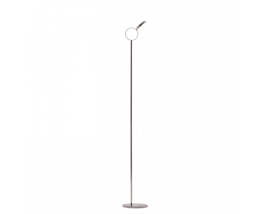 FontanaArte Optunia Large Floor Lamp - Black, Glass/Galvanized Metal