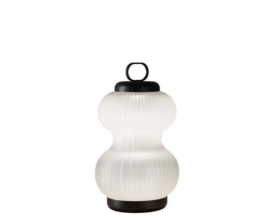 FontanaArte - Kanji Table Lamp in Black/White, Glass/Metal