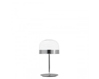 FontanaArte Equatore Small Table Lamp - Chrome, Glass/Galvanized Metal