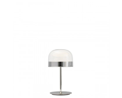 FontanaArte Equatore Small Table Lamp - Chrome, Glass/Galvanized Metal