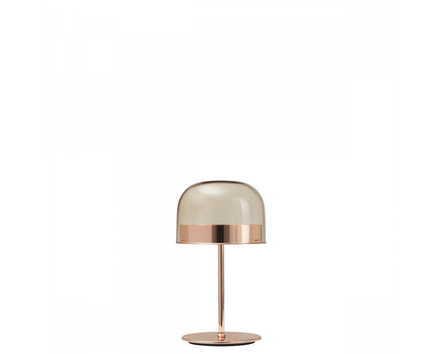 FontanaArte Equatore Small Table Lamp - Glossy Copper, Glass/Galvanized Metal