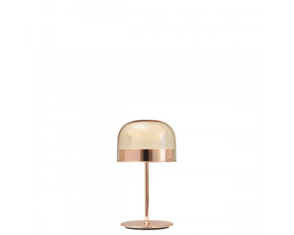 FontanaArte Equatore Small Table Lamp - Glossy Copper, Glass/Galvanized Metal