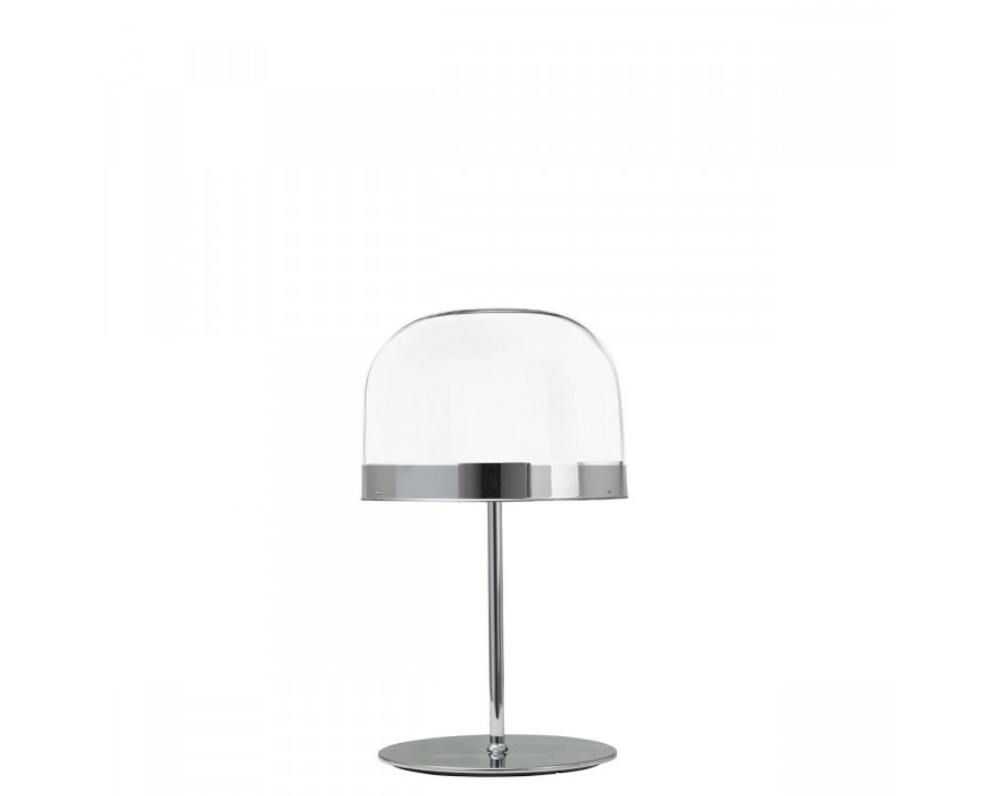 FontanaArte Equatore Medium Table Lamp - Chrome, Glass/Galvanized Metal