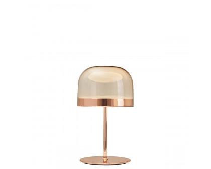 FontanaArte Equatore Medium Table Lamp - Glossy Copper, Glass/Galvanized Metal