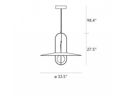 FontanaArte Setareh Large Spherical Diffuser Suspension Lamp - Glossy Black/White