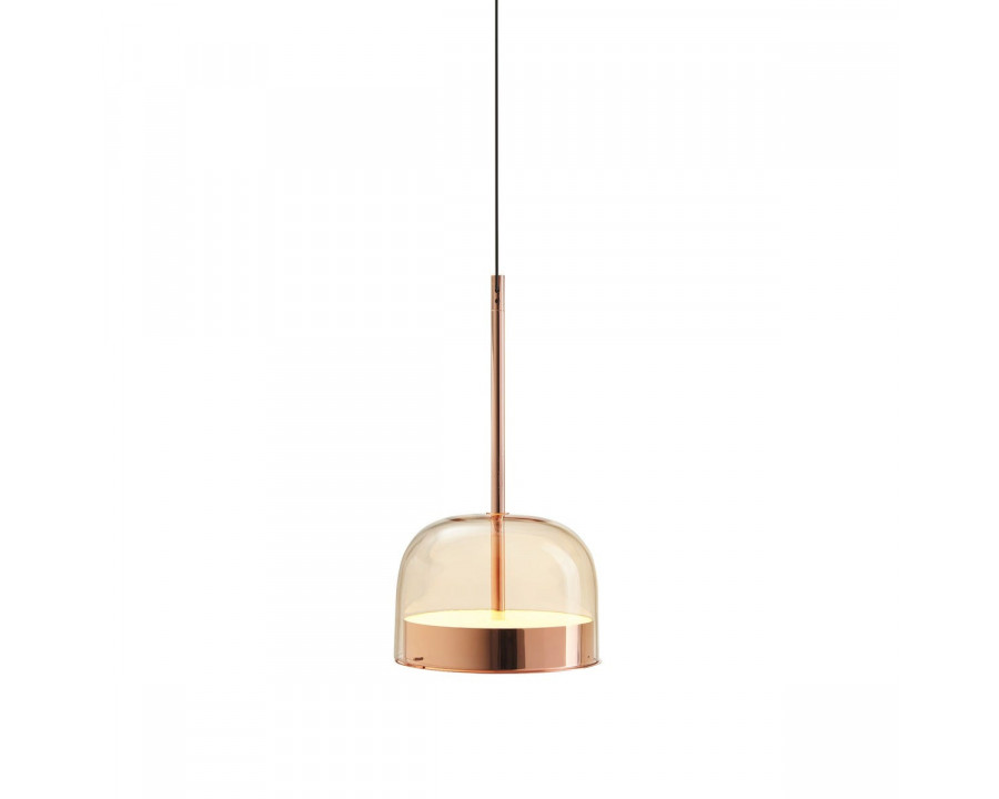 FontanaArte Equatore Small Suspension Lamp - Glossy Copper, Glass/Galvanized Metal