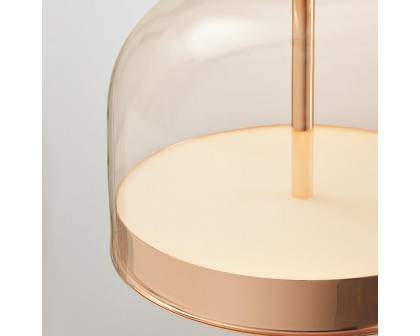 FontanaArte Equatore Small Suspension Lamp - Glossy Copper, Glass/Galvanized Metal