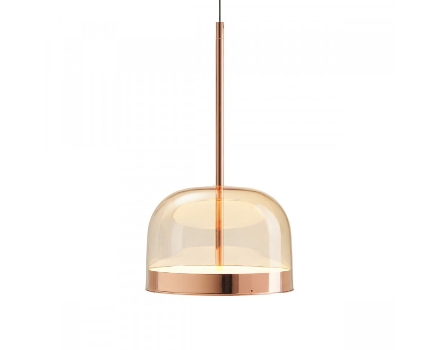 FontanaArte Equatore Large Suspension Lamp - Glossy Copper, Glass/Metal