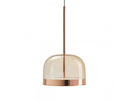 FontanaArte Equatore Large Suspension Lamp - Glossy Copper, Glass/Metal