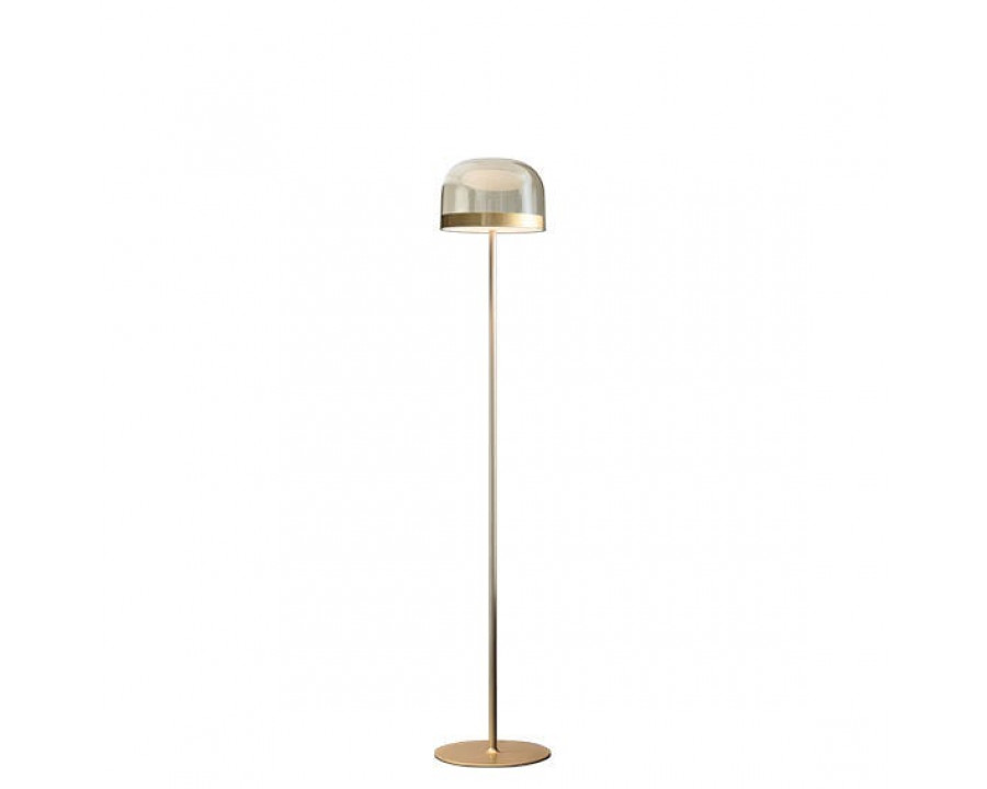 FontanaArte Equatore Small Floor Lamp - Gold, Glass/Galvanized Metal