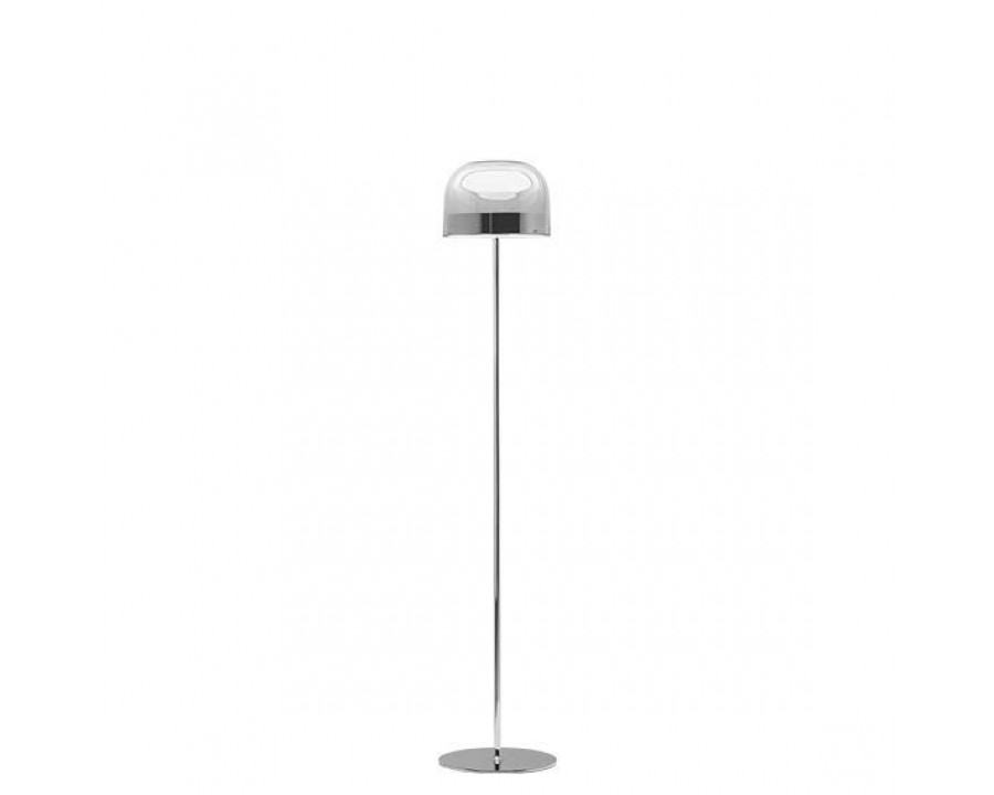 FontanaArte Equatore Small Floor Lamp - Chrome, Glass/Galvanized Metal