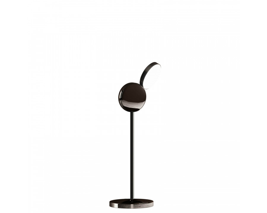 FontanaArte Optunia Medium Floor Lamp - Black, Glass/Galvanized Metal