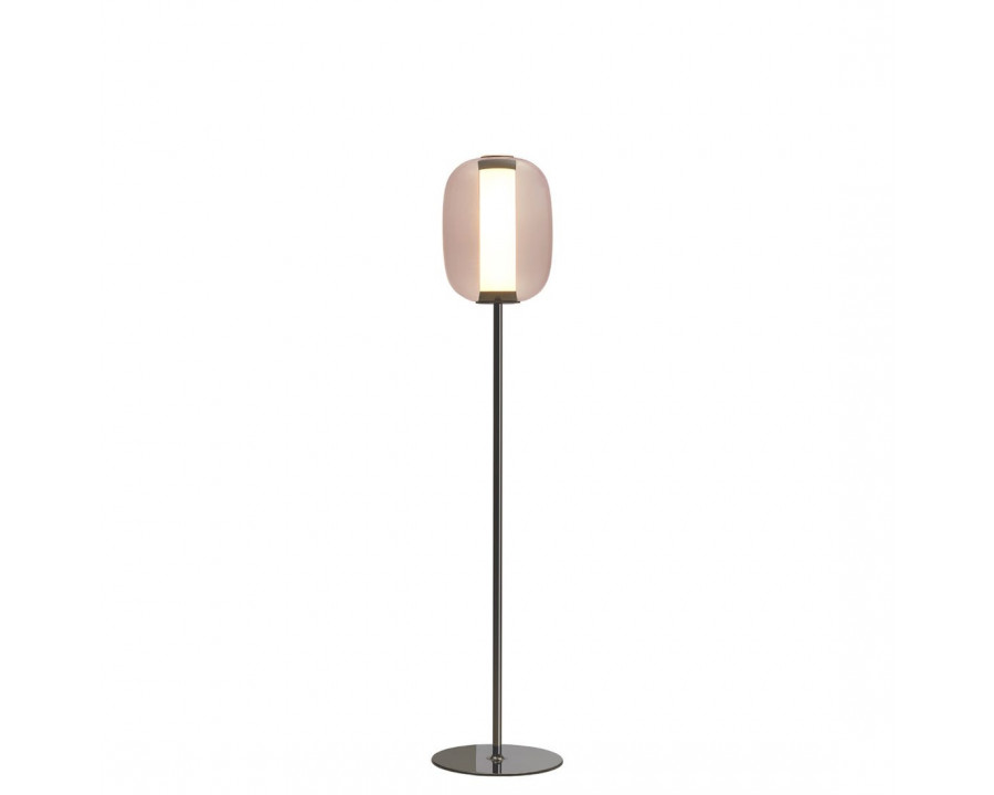 FontanaArte Meridiano Medium Floor Lamp - Pink, Glass/Galvanized Metal