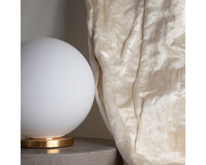 FontanaArte Pallina Table Lamp - Brass, Glass/Galvanized Metal